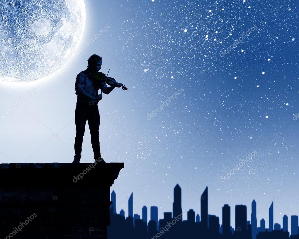 Violinista uomo Foto Stock Foto, Immagini © SergeyNivens 53112687