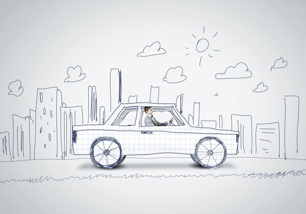 Человек в машине
