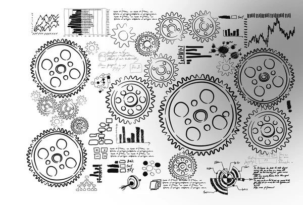 Cogwheels e engrenagens — Fotografia de Stock