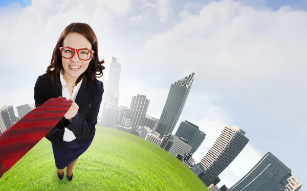 Funny businesswoman — Stock Photo, Image