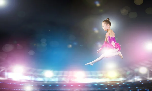 Gymnast girl — Stock Photo, Image