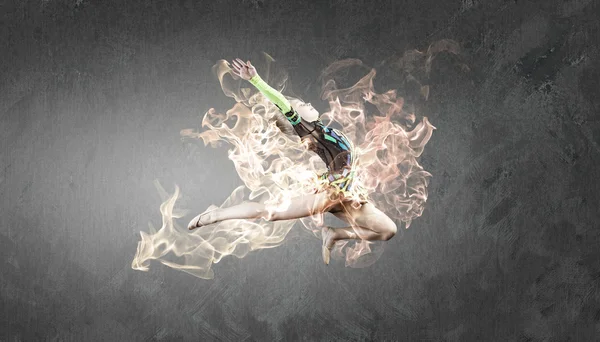 Gymnast girl — Stock Photo, Image