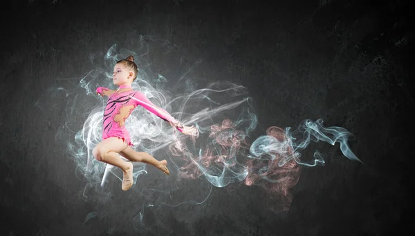 Gymnast girl — Stock Photo, Image