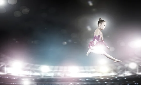 Gymnast meisje Stockafbeelding
