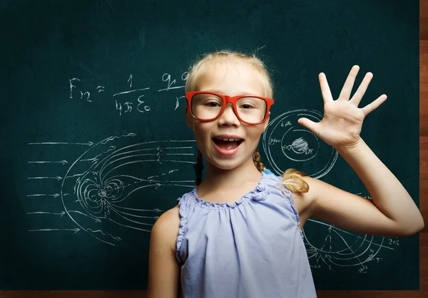 Akıllı kız öğrenci