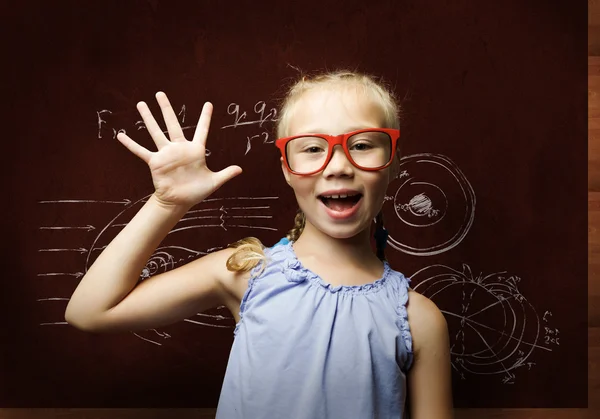 Smart schoolgirl — Stock Photo, Image