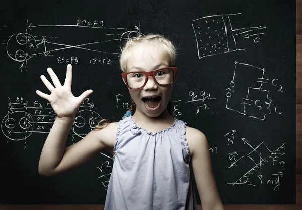 Smart schoolgirl — Stock Photo, Image