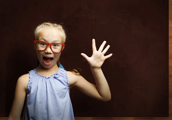 Smart schoolgirl — Stock Photo, Image