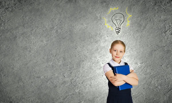 Cute girl of school age — Stock Photo, Image