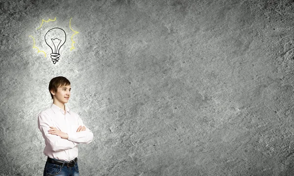 Thoughtful guy — Stock Photo, Image