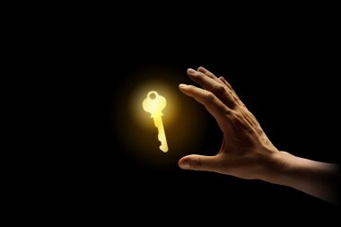 Key in hand clipart