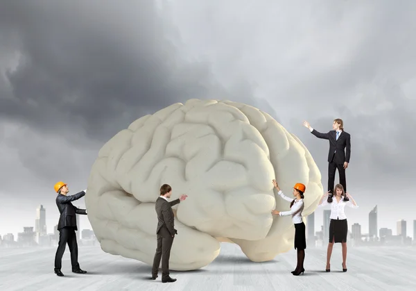 Burzy mózgów w zespole biznes — Zdjęcie stockowe