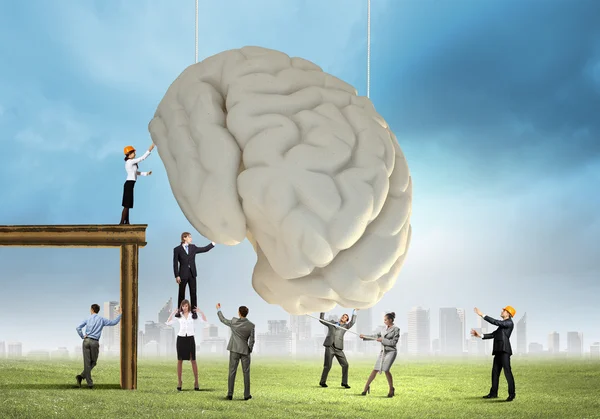 Brainstormen in zakelijke team — Stockfoto