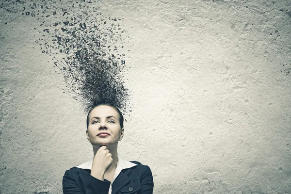 Thoughtful businesswoman — Stock Photo, Image