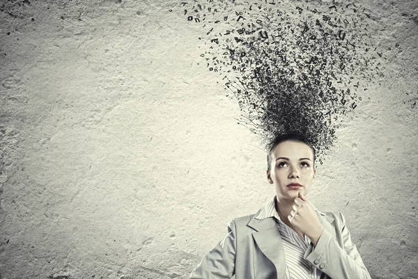 Thoughtful businesswoman — Stock Photo, Image