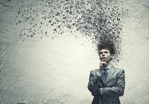 Thoughtful businessman — Stock Photo, Image