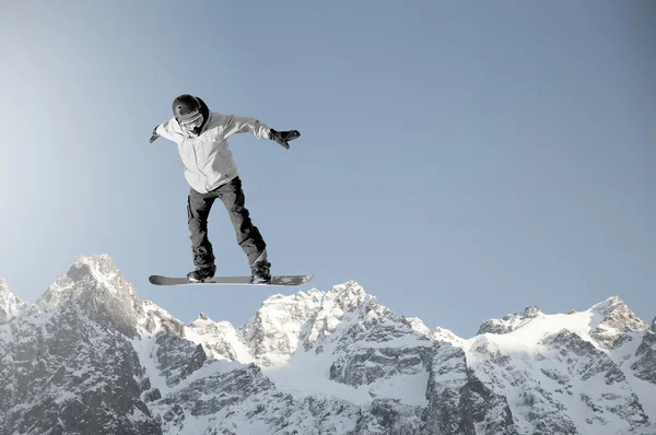 Desporto de snowboard — Fotografia de Stock