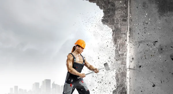 Man builder — Stock Photo, Image