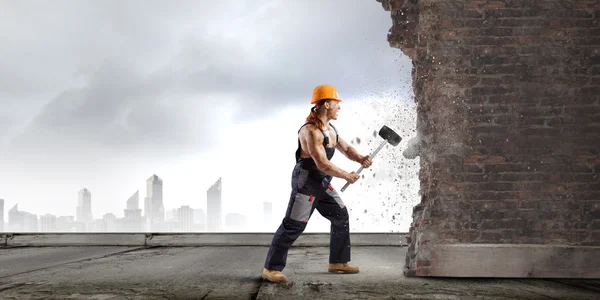 Man builder — Stock Photo, Image