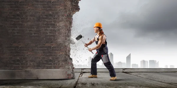 Homem construtor — Fotografia de Stock