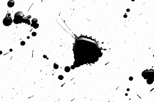 Abstrakte schwarze Spritzer — Stockfoto