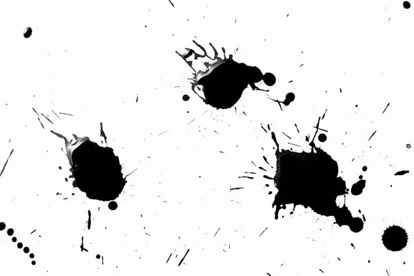 Abstrakte schwarze Spritzer — Stockfoto