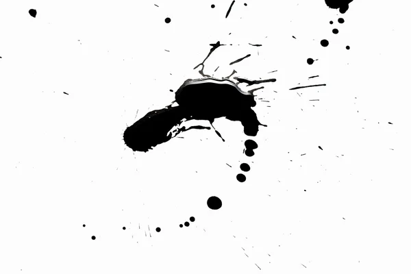 Salpicaduras negras abstractas —  Fotos de Stock