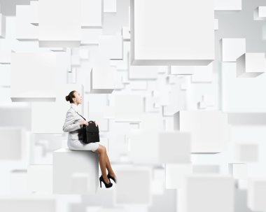 Küp üzerinde kadın