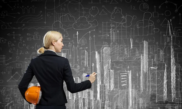 Woman engineer — Stock Photo, Image