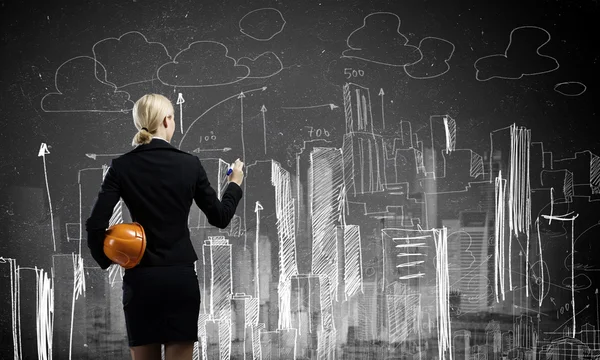 Woman engineer — Stock Photo, Image