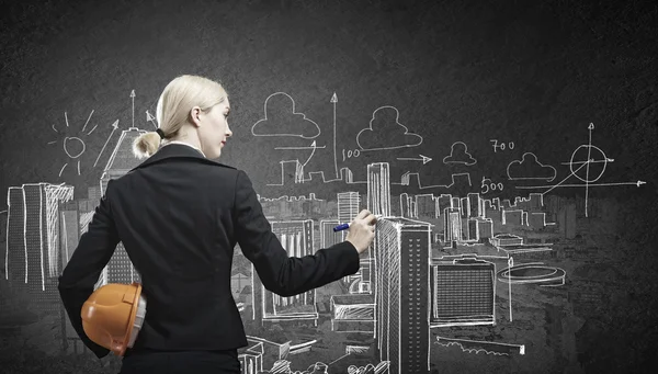 Woman engineer — Stock Photo, Image