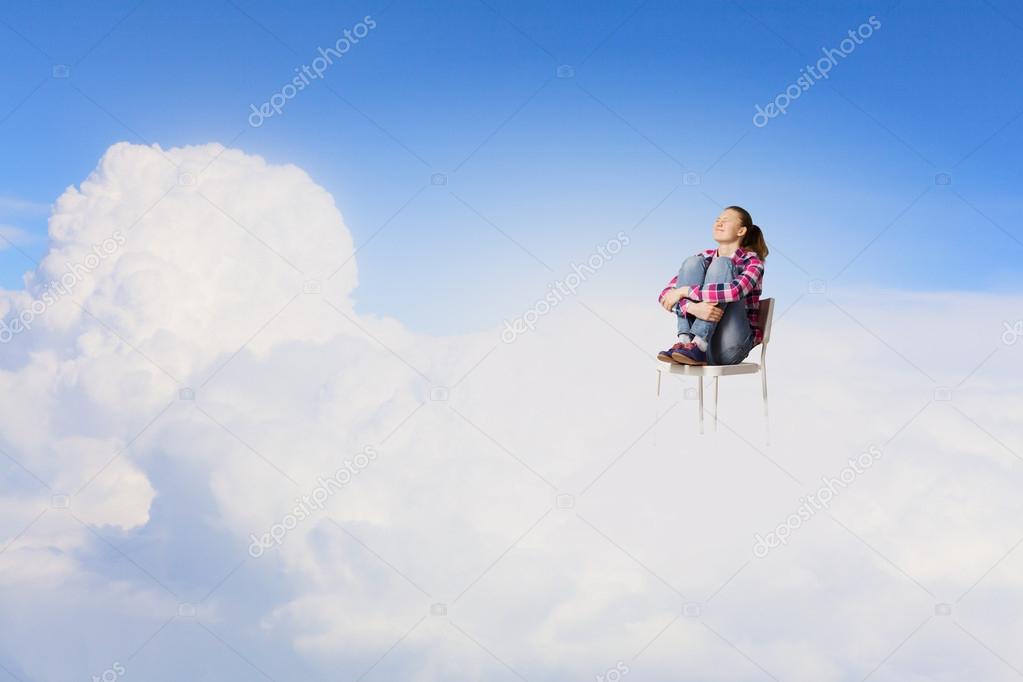 Woman in heaven Stock Photo by ©SergeyNivens 55357809