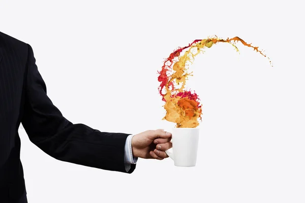 Cup in hand — Stock Photo, Image