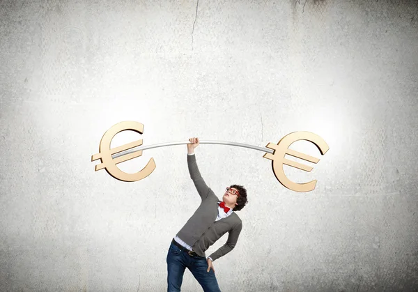 Euron valuta koncept — Stockfoto
