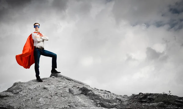 Determined superman — Stock Photo, Image