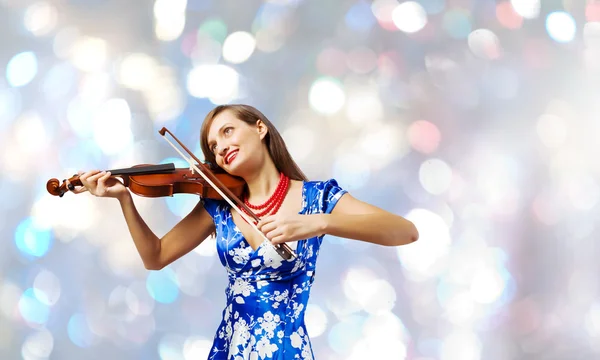 Violinista mujer —  Fotos de Stock