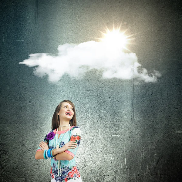 Vrouw ik — Stockfoto