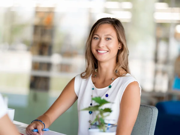 Confident about her future — Stock Photo, Image