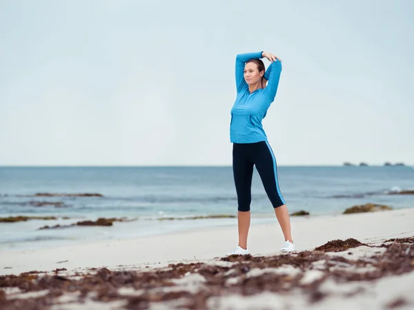 Aufwärmen vor einem guten Lauf — Stockfoto