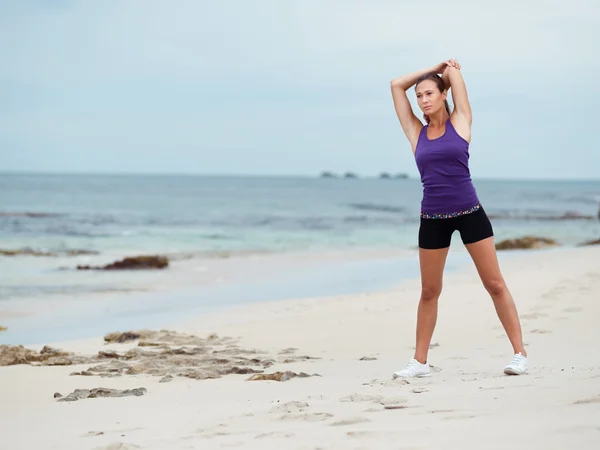 Frisse lucht en stretching — Stockfoto