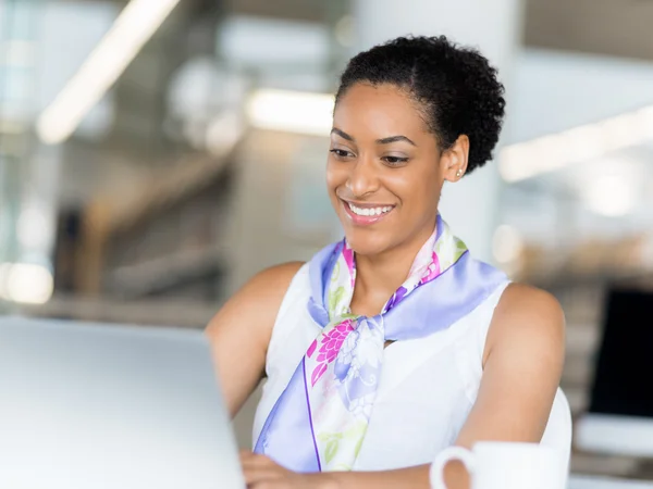 Technology and hard work bring success — Stock Photo, Image