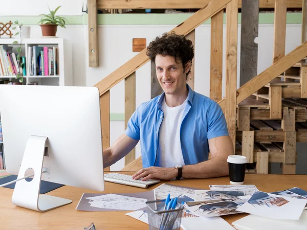 Serious about his creative business — Stock Photo, Image