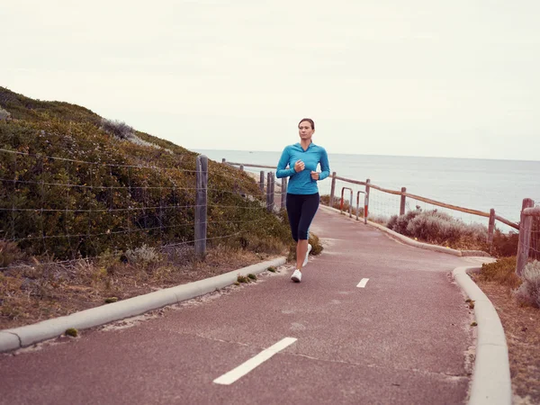 Correr mantém-me tão vivo — Fotografia de Stock