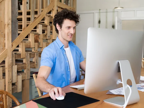 Serious about his creative business — Stock Photo, Image