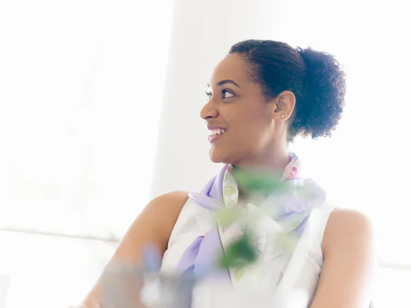 Confident about her future — Stock Photo, Image