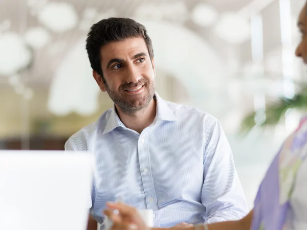 Me siento muy bien con mi trabajo. — Foto de Stock