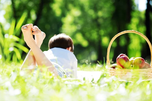 Boy in park — Stock Photo, Image