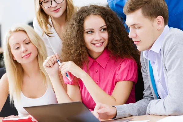 Studenten op Les — Stockfoto