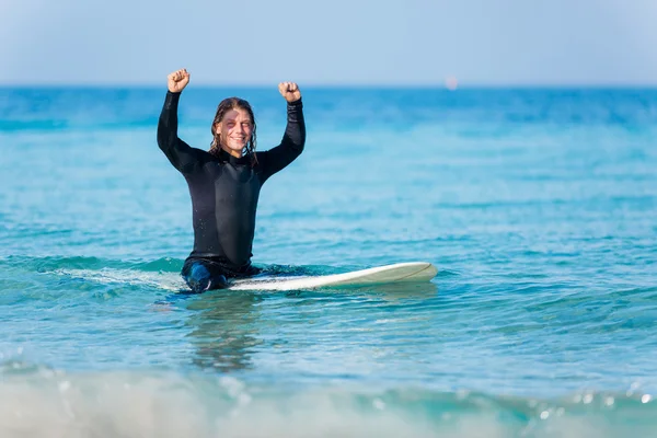 Pronti a colpire le onde — Foto Stock