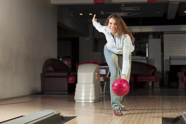 At bowling club — Stock Photo, Image